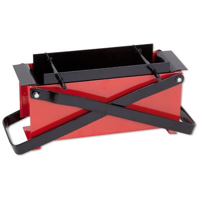 Bits and Pieces Newspaper Briquette Maker Paper Fireplace Log Maker Heavy Duty Steel Press Makes Solid Fuel Bricks for Campfire Cookouts Fireplace Outdoor Grill
