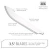 Outdoor Edge 3.5" RazorSafe Replacement Sharp-Point Knife Blades, 24 Piece Value Pack view 3