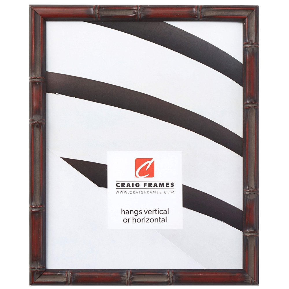 Craig Frames 8575 8.5 by 11-Inch Picture Frame, Bamboo Composite Finish, 0.625-Inch Wide, Brushed Mahogany and Brown