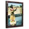 Craig Frames 8575 8.5 by 11-Inch Picture Frame, Bamboo Composite Finish, 0.625-Inch Wide, Brushed Mahogany and Brown view 2