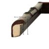 Craig Frames 8575 8.5 by 11-Inch Picture Frame, Bamboo Composite Finish, 0.625-Inch Wide, Brushed Mahogany and Brown view 3