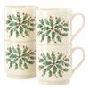 Lenox 853763 Holiday 4-Piece Stackable Mug Set, Christmas Dinnerware, Hosting view 2