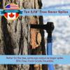 MAPLE TAPPER Maple Syrup Tree Tapping Kit  (10) Spiles + (10) 3' Tubes + (2) 1- QT Maple Sap Filters  BPA Free Food Grade - Full Instructions, Recipe Cards- Made in North America view 4