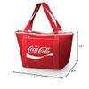 Picnic TIME Coca-Cola Enjoy Coke Topanga Tote Cooler Bag Soft Sided Insulated Picnic Grocery Beach Travel Cooler Holds 24 Cans with Exterior Pocket, (Red) view 3