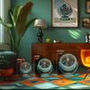 Vornado VFAN Jr. Vintage Air Circulator Fan, Green view 2