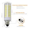 [4-Pack] E11 LED, All-New (102LEDs) E11 Led Bulbs, 8W 75W-100W Equivalent, 850 LM, Daylight 6000K, Dimmable,E11 Mini Candelabra Base, JD T3/T4 360 Degree Beam Angle for Indoor Decorative Lighting. view 3