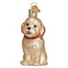 Old World Christmas Ornaments: Cockapoo Puppy Glass Blown Ornaments for Christmas Tree (12440) view 1