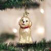 Old World Christmas Ornaments: Cockapoo Puppy Glass Blown Ornaments for Christmas Tree (12440) view 2