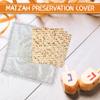 Majestic Giftware Passover Seder Round Matzah Cover - MC201R | 17 Inch White/Silver Passover Matzo Covers | Judaica Pesach Decor Made with Terylene Fabric | Perfect Traditional Judaism Gift view 2