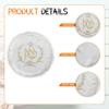 Majestic Giftware Passover Seder Round Matzah Cover - MC201R | 17 Inch White/Silver Passover Matzo Covers | Judaica Pesach Decor Made with Terylene Fabric | Perfect Traditional Judaism Gift view 3