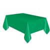 Emerald Green Solid Rectangular Plastic Table Cover (54" x 108") 1 Count - Elegant Design & Premium Quality, Ideal For Parties, Events & Everyday Use view 1