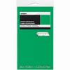 Emerald Green Solid Rectangular Plastic Table Cover (54" x 108") 1 Count - Elegant Design & Premium Quality, Ideal For Parties, Events & Everyday Use view 2