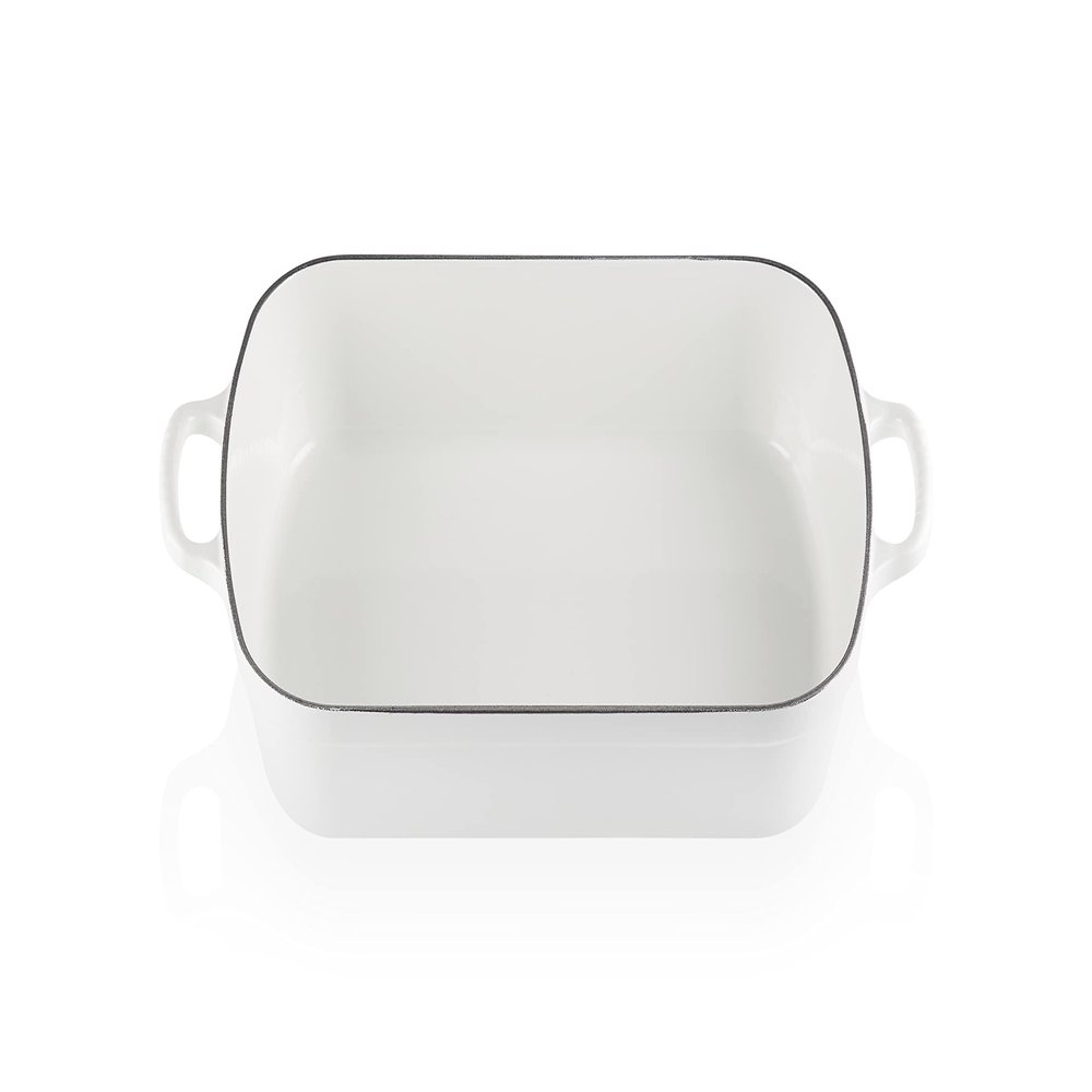 Le Creuset Enameled Cast Iron Signature Rectangular Roaster, 5.25 qt. (11.7" x 16.8"), White