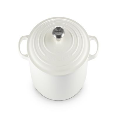 Le Creuset Enameled Cast Iron Signature Round Dutch Oven, 7.25 qt., White