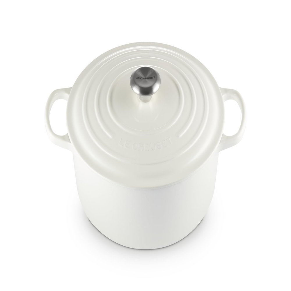 Le Creuset Enameled Cast Iron Signature Round Dutch Oven, 7.25 qt., White
