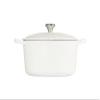 Le Creuset Enameled Cast Iron Signature Round Dutch Oven, 9 qt., White view 4