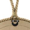 Stonebriar Vintage Nautical 16.5" Round Wall Mirror with Rope Wrapped Trim and Hanging Loop, Decorative Rustic Decor for the Living Room, Bedroom, Bathroom, and Entryway view 3
