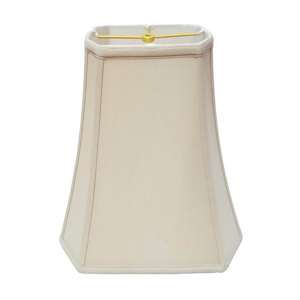 Royal Designs Rectangle Cut Corner Lamp Shade - Beige - (5 x 6.5) x (8 x 12) x 10