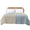 Modern Threads Down Alternative Reversible Comforter Beige/Light Blue Queen view 1