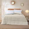 Modern Threads Down Alternative Reversible Comforter Beige/Light Blue Queen view 2