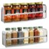 Deco Brothers 2 Pack Wall Mount Single Tier Mesh Spice Rack, Chrome view 1