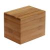 Oceanstar Bamboo Recipe Box with Divider, Natural, 6.80" W x 4.90" D x 5.10" H view 1