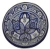 Treasures Of Morocco Ceramic Plates Moroccan Handmade Appetizer Tapas Serving Decorative 10 inches Round view 2
