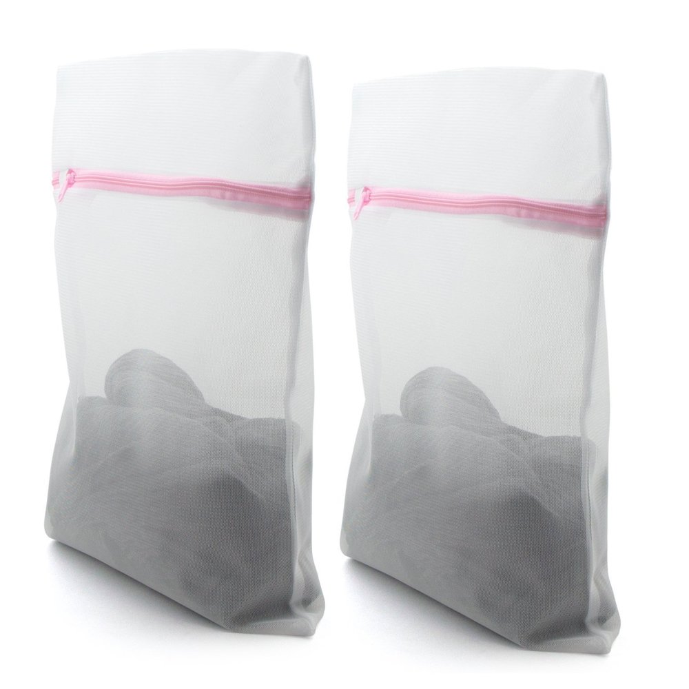 HAND Dense Net, Delicate Wash Zipped Laundry, Washing Bags - 50 x 60 cm, White 2 Pieces - Perfect for Delicates, Separates and Underwear- Other