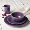 Rachael Ray Cucina Dinnerware 16-Piece Stoneware Dinnerware Set, Lavender Purple view 2