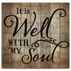 It Is Well With My Soul Sheet Music Design 24 x 25 Wood Pallet Wall Art Sign Plaque view 1