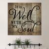 It Is Well With My Soul Sheet Music Design 24 x 25 Wood Pallet Wall Art Sign Plaque view 2