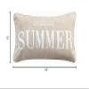 Levtex Home - Caspian Sea - Decorative Pillow (12 x 24in.) - Endless Summer - Beige and White view 4