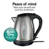 Hamilton Beach Electric Tea Kettle, Water Boiler & Heater, 1.7 Liter, Cordless Serving, 1500 Watts for Fast Boiling, Auto-Shutoff and Boil-Dry Protection, Stainless Steel (40880) view 3