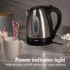 Hamilton Beach Electric Tea Kettle, Water Boiler & Heater, 1.7 Liter, Cordless Serving, 1500 Watts for Fast Boiling, Auto-Shutoff and Boil-Dry Protection, Stainless Steel (40880) view 4