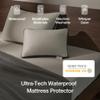 Coop Home Goods Ultra-Tech Waterproof Mattress Protector Full, Smooth Top Mattress Pad, Waterproof Cover, Up to 18 Inches Deep, Machine Washable, Noiseless Comfort, Full (54x75) view 2