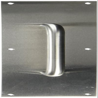 Deltana PPH4016U32D 4-Inch x 16-Inch Stainless Steel Pull Plate with Handle