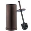 Home-it Toilet Bowl Brush and Holder - Bronze Bathroom Accessories Covered Toilet Brush Compact, Space Saving, Deep Cleaning for Tall Toilet Bowl, Great Scrubber Cleaner view 1