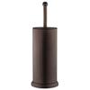 Home-it Toilet Bowl Brush and Holder - Bronze Bathroom Accessories Covered Toilet Brush Compact, Space Saving, Deep Cleaning for Tall Toilet Bowl, Great Scrubber Cleaner view 2