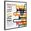 Americanflat 12.5x12.5 Album Frame with Polished Plexiglass - Record Album Frame for Vinyl LP Covers or Vinyl Records - Brooklyn Portrait Collection - Aluminum Record Frames for Wall Display - Black view 4
