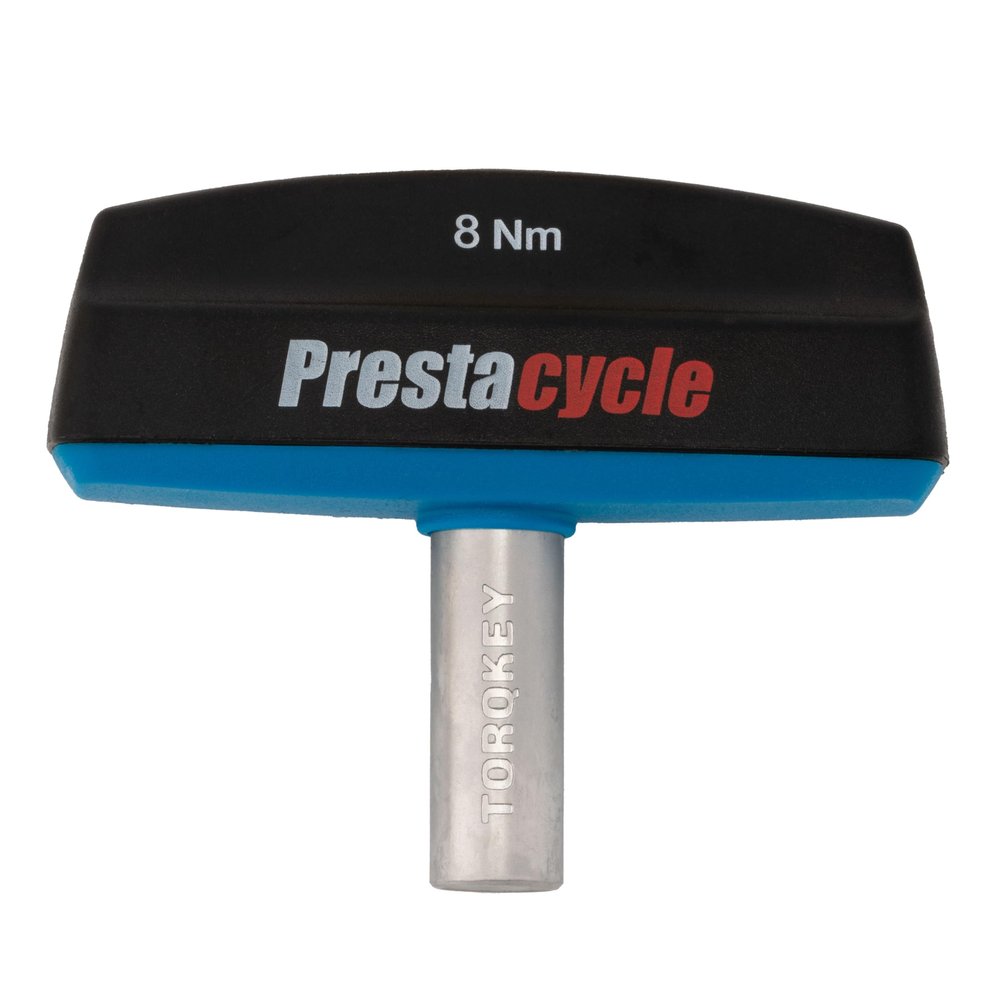 Prestacycle Pro TorqKeys 8Nm T-Handle Torque Limiting Tool  Torque Wrench Bit with Ergonomic Low-Profile Grip, Magnetic 1/4" Hex Bit Retention, Durable Zinc Shaft
