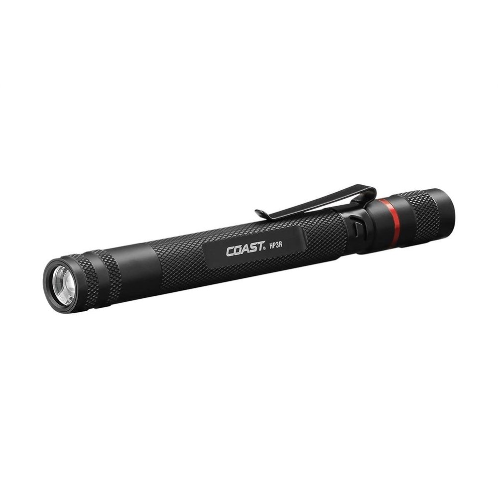 COAST HP3R 500 Lumen Rechargeable LED Penlight with TWIST FOCUS, Black