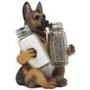 German Shepherd Police Dog Salt and Pepper Shaker Set with Decorative Display Stand Holder Canine Figurine for Kitchen Decor Table Centerpieces As K-9 Gifts for Policemen by Home-n-Gifts view 1