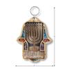 My Daily Styles Jewish Wooden Hamsa Menorah Blessing for Home - Good Luck Wall Decor with Simulated Gemstones view 2