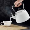 Chantal Tea Kettle, 1.7 QT, Vintage Series, Premium Enamel on Carbon Steel, Whistling, Even Heating & Quick Boil (White) view 4