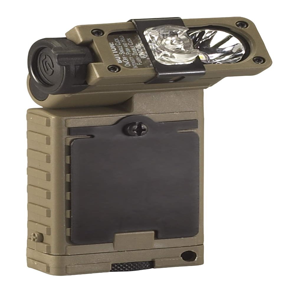 Streamlight 14069 Sidewinder 55-Lumens LED Rescue Kit Waterproof Flashlight with (2) AA Alkaline Batteries, MOLLE Retainer and Paracord in Clamshell, Coyote