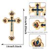 My Daily Styles Wooden Christian Cross with Simulated Gemstones Home or Business Wall Plaque Decor view 2