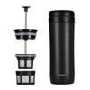 ESPRO P1 12 Ounces French Press Coffee Maker for Travel, Double-Walled Stainless Steel Vacuum Insulated, Matte Meteorite Black view 1