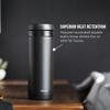 ESPRO P1 12 Ounces French Press Coffee Maker for Travel, Double-Walled Stainless Steel Vacuum Insulated, Matte Meteorite Black view 4