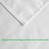 Ruffled White Fabric Shower Curtain view 3