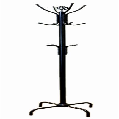 Metal Coat Jacket Purse Rack, Black